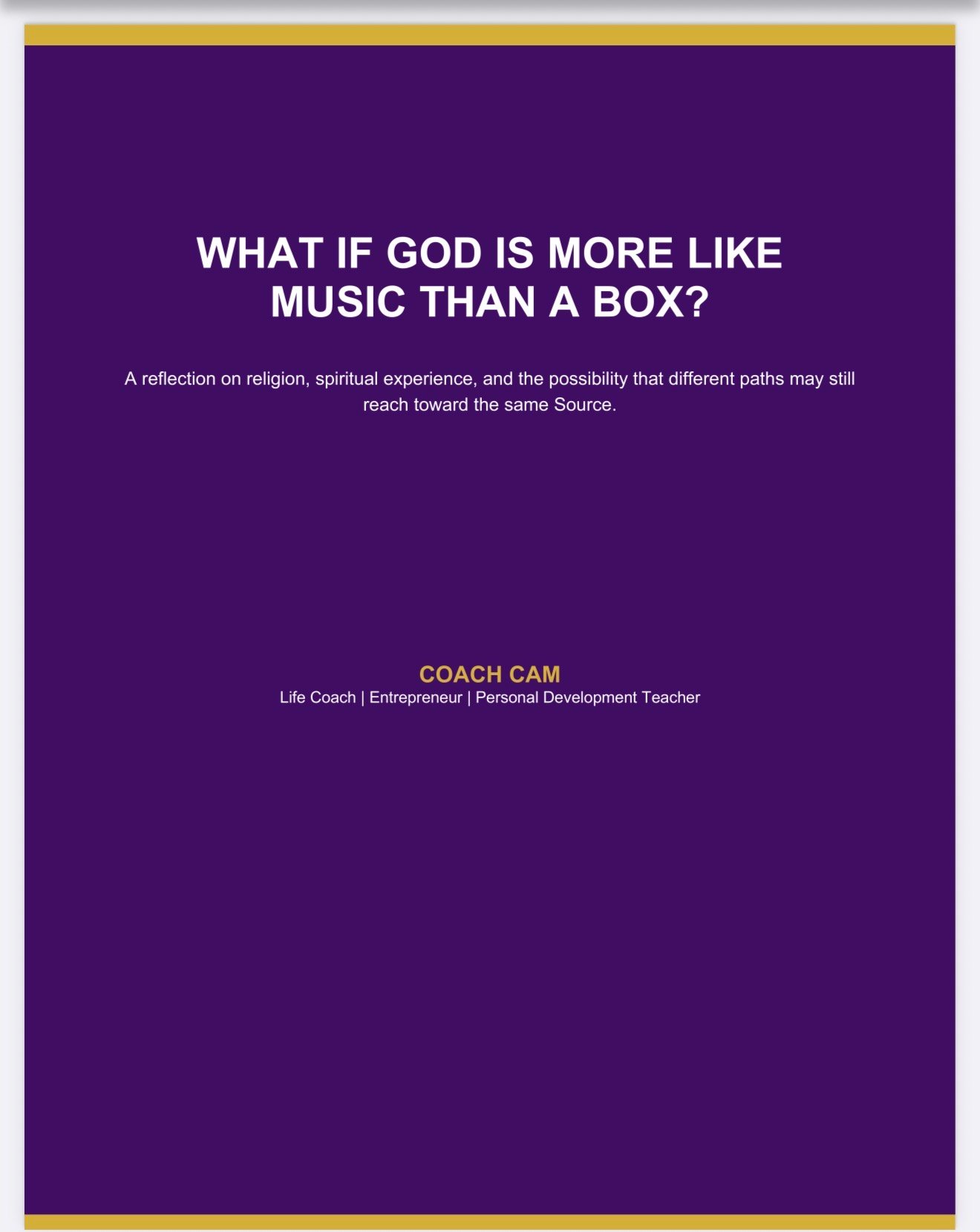 What If God Is More Like Music Than a Box? — PDF cover